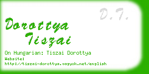 dorottya tiszai business card